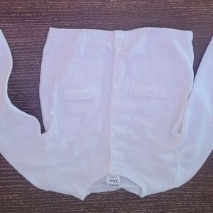 White button up sweatshirt 24 months